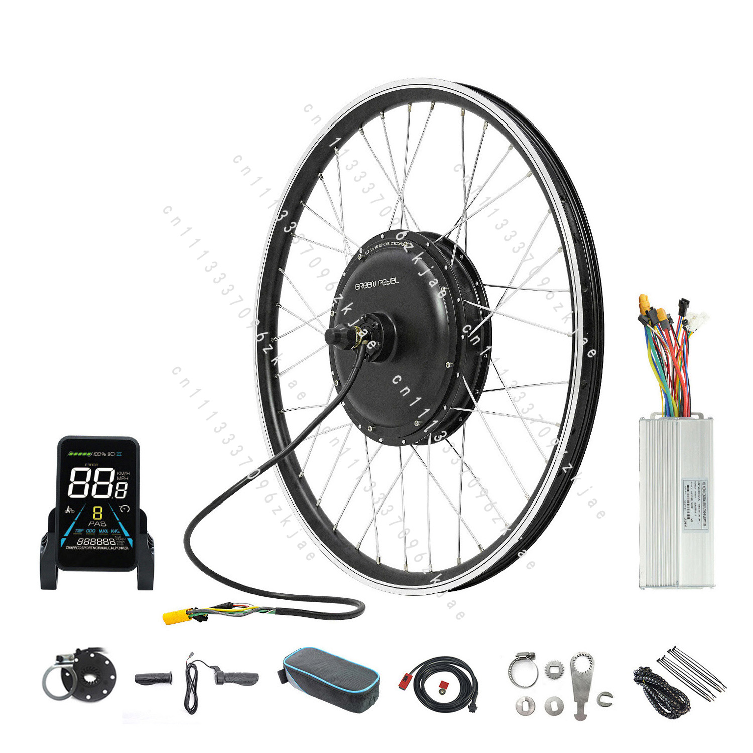 Gearless Hub Motor Conversion Kit 2000W With Display - Комплект для переоборудования электровелосипеда: бесщеточный безредукторный