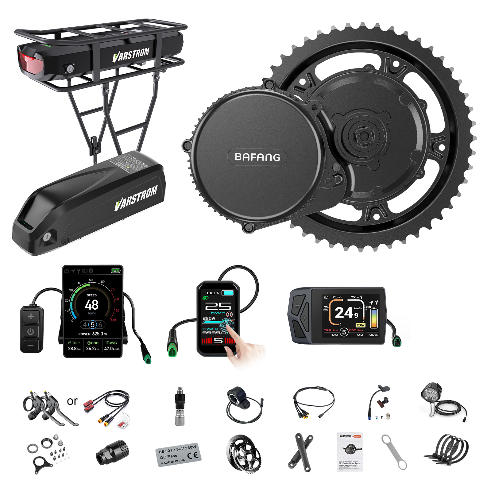 Torque Sensor Mid Drive Motor Kit - [Доставка из США] Мотор Bafang 750W