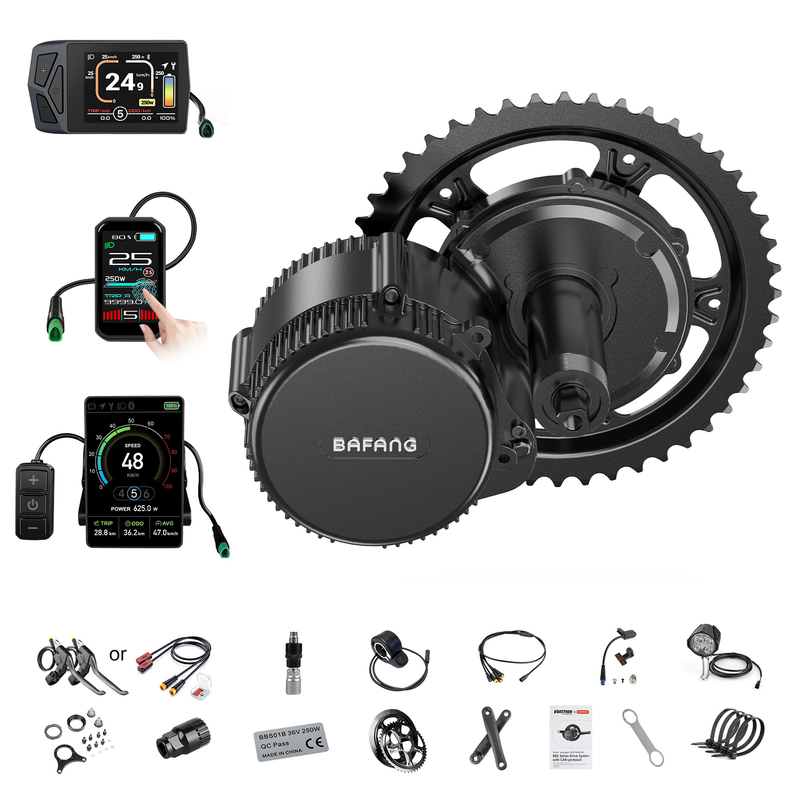 [Доставка по США] Мотор Bafang – обзор и цена Torque Sensor Mid Drive Motor Kit